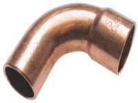 SANHA bøjning 90 gr. mf/np 5/8 - kobberfittings til lodning. Industrikøl - 130 bar (CuFe)
