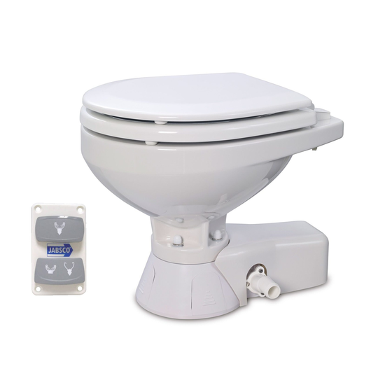 Jabsco quiet flush compact el-toilet pumpe 12v