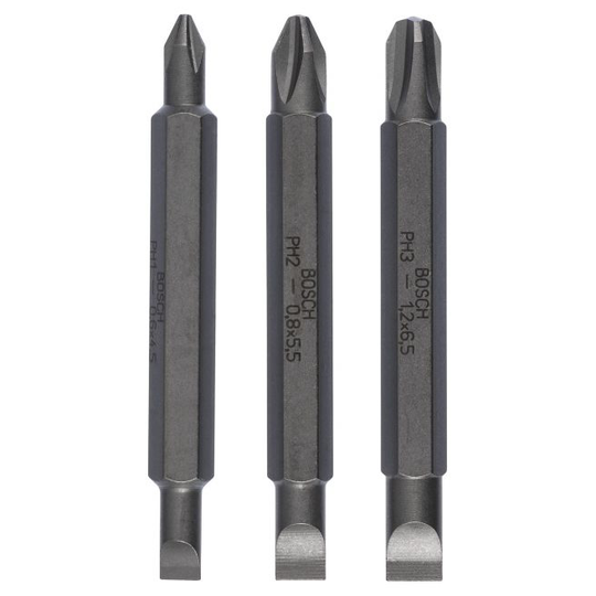 Bosch Bits Dobbel Lige/ph/px L:60mm 3 Stk - 2607001746