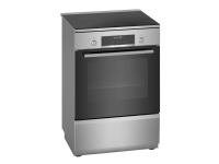 Bosch Serie | 6 HLS79W351U - Komfur - fritstående - bredde: 60 cm - dybde: 60 cm - højde: 90 cm - med selv-rengøring - rustfrit stål