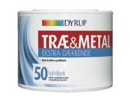 DYRUP TRÆ & METAL 50 - EKSTRA DÆKKENDE - HVID - 0,38L