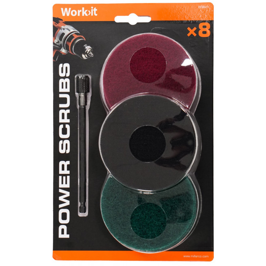 Work-it power scrubs sliberondeller til boremaskine Ø100 mm