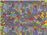 Bil Legetæppe SMART CITY 140 x 200 cm