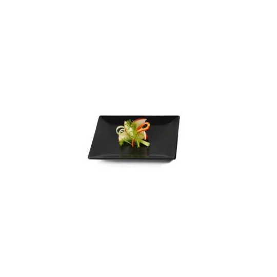 Aida Quadro stoneware flad tallerken sort 18 x 18 cm 1 stk -40120