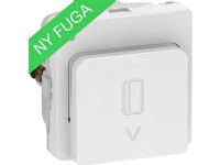 LAURITZ KNUDSEN FUGA hotel nøglekort afbryder med LED lampe, hvid.