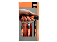 Bahco 1-478-08-1-2, Filsæt, Flad fil, Halv-rund fil, Rund fil, Firkantet fil, Bastard snit, Black,Orange, 900 g, 20 cm