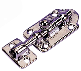 Skudrigel forkromet messing 75 mm.