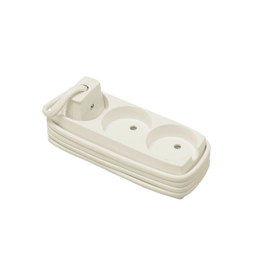 LK Stikdåse 3r M/5m Ledn. Hvid - 210A16541L