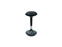 LogiLink EO0011, Polstret sæde, Sort, Stof, Metal, Sort, 24 cm