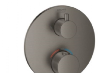 Grohe Atrio termostat bruser - Forplade til hovedbruser + håndbruser, børstet hard graphite