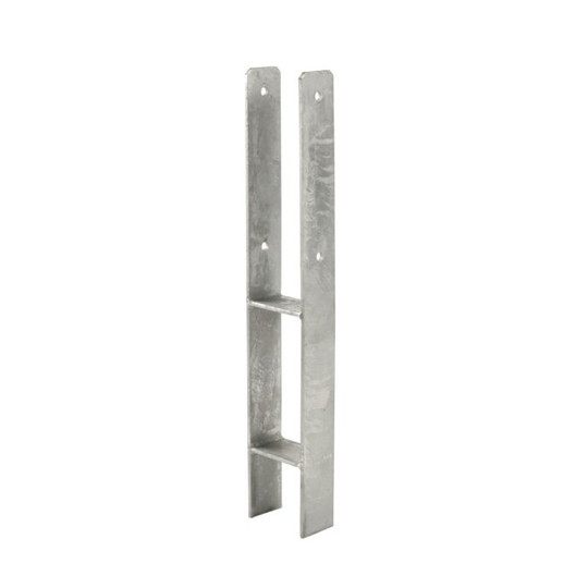 Plus H-Stolpefod til nedstøbning til 90x90mm stolpe 4839-1