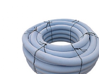 Drænrør 92-80mm. 50m rll. - med polyester. 2.3x7mm slids. blå. Uponor - (50 meter)