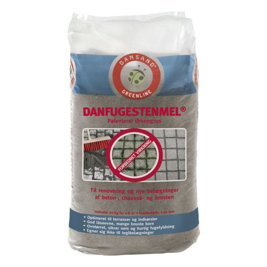 Weber danfugestenmel 0-3 mm, patenteret ørkengrus sort 20 kg.