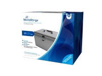 MediaRange BOX79, Boksetaske, 120 diske, Sølv, Fleece, Plast, Træ, 120 mm, Aluminium