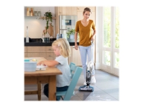 BISSELL CrossWave Advanced 2588N - Støvsuger - pind/håndholdt (2-i-1) - uden pose - ledningsfri - blå/sølv