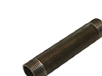 nip.rør sort 3/8-200mm -