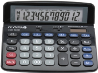 Olympia 2503, Desktop, Finansiel, 12 cifre, Batteri/Solar, Sort, Blå, Grå