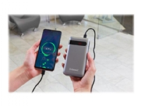 Intenso Powerbank PD10000 - Powerbank - 10000 mAh - 3 A - QC 3.0 (USB-C) - på kabel: USB-C - sort