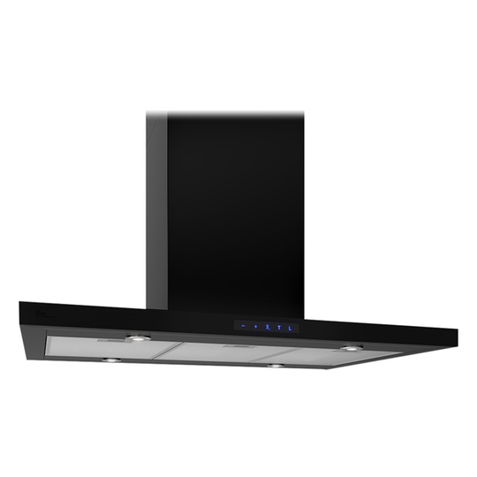 Thermex 528.23.3092.2 - Vægmonteret emhætte Harwich II - 90 cm, FH, Sort m