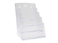 Brochureholder klar A5 4 rum bord/v�g 730x380x620mm166x160x252mm 0,0825kg (1stk)