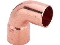 Vinkel 90° 12 mm - med muffe og glat ende
