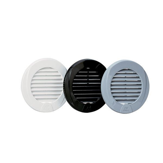 Plastimo Ventilationsgælle, Ø:3''/76mm Hvid