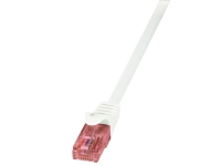 LogiLink PrimeLine - Patchkabel - RJ-45 (han) til RJ-45 (han) - 5 m - UTP - CAT 6 - halogenfri - hvid
