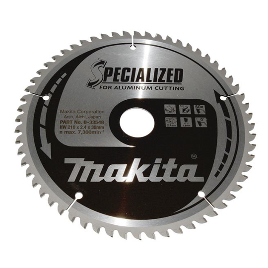 Makita Hm Klinge 210x30x60z Specializ - B-33548
