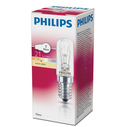 Philips Signalpære 7 W rørformet E14 1 stk - 8711500250087