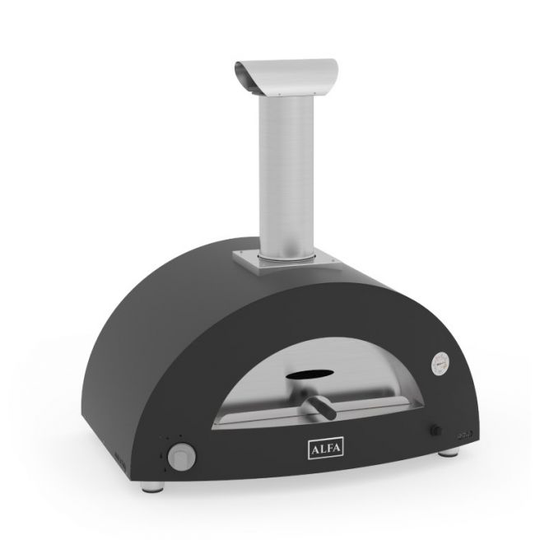 Alfa Forni Brio Silver Sort Pizzaovn