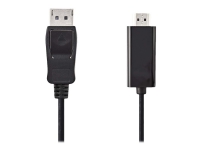 Nedis - Adapterkabel - DisplayPort han til HDMI han - 1 m - sort - rund