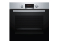 Bosch Serie | 2 HBA173BR1S - Ovn - til indbygning - niche - bredde: 56 cm - dybde: 55 cm - højde: 58.5 cm - med selv-rengøring - Klasse A - rustfrit