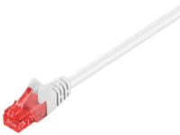 goobay - Netværkskabel - RJ-45 (han) til RJ-45 (han) - 2 m - UTP - CAT 6 - formet - hvid