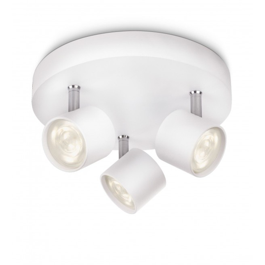Philips Star Plate/spiral Led Hvid 3x4w