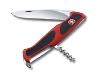 Victorinox Ranger Grip 52, Låsning af knivblad, Kniv med flere værktøjer, Sort, Metallic, Rød, 5 værktøjer, 13 cm, 17,5 mm