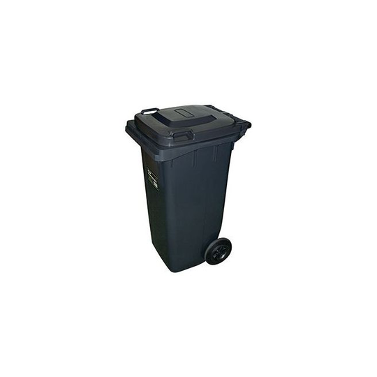 Affaldsbeholder M/hjul Sort 120 L - 202-940