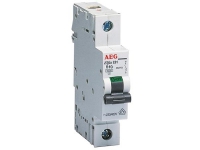 AEG Automatsikringer B 10A, 1 polet B-karakteristik 6kA kortslutningsbrydeevne 230/400V AC, 18 mm bred