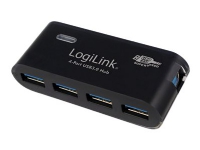 LogiLink USB 3.0 Hub 4-Port - Hub - 4 x SuperSpeed USB 3.0 - desktop