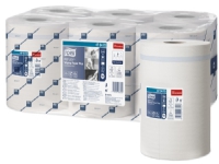 Aftørringspapir Allround Tork Reflex™ M4 Plus centerfeed, 2-lags, hvid - (6 ruller)