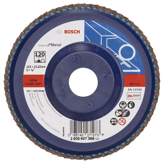 Bosch Lamelslibeskive B:mt Ø125x22mm K120 Flad - 2608607368