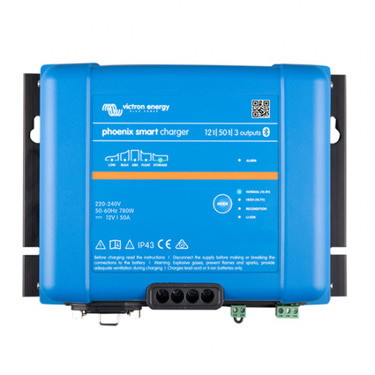 Victron phoenix smart ip43 lader 12v 50a(1+1) husk 25.0856