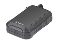Sandberg Active Hand Warmer Powerbank - 10000 mAh - Silikone - Vandtæt - Indbygget LED Lygte - Sort