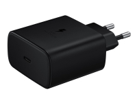 Samsung Travel Adapter EP-TA845 - Strømforsyningsadapter - 45 Watt - 3 A - SFC 2.0 (USB-C) - på kabel: USB-C - sort - for Galaxy A20, A50, A70, A8s,