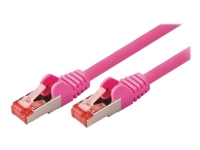 Nedis - Netværkskabel - RJ-45 (han) til RJ-45 (han) - 15 m - SFTP - CAT 6 - formet, rund - pink