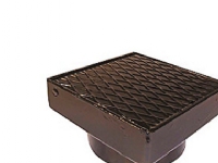 Brøndkarm 250x250mm m.dæksel - med skørt. til 200mm tagnedløbsbrønde