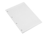 Bantex - Standardpude - A4 - 100 ark / 200 sider - linjeret - 4 huller