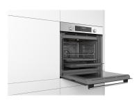 Bosch Serie | 6 HBG517CS1S - Ovn - til indbygning - niche - bredde: 56 cm - dybde: 55 cm - højde: 58.5 cm - med selv-rengøring - Klasse A - rustfrit