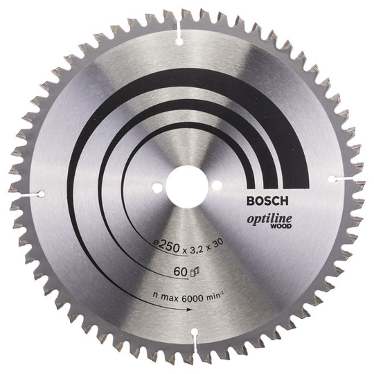 Bosch Kap & Geringsavkl 250x3,2x30mm 60 Tdr - 2608640644