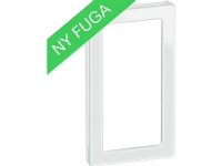 LAURITZ KNUDSEN FUGA PURE designramme glas for 2-modul indsatse, hvid.