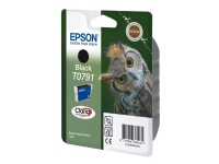 Epson T0791 - 11 ml - sort - original - blister med RF/akustisk alarm - blækpatron - for Stylus Photo 1500, P50, PX650, PX660, PX710, PX720, PX730, P
